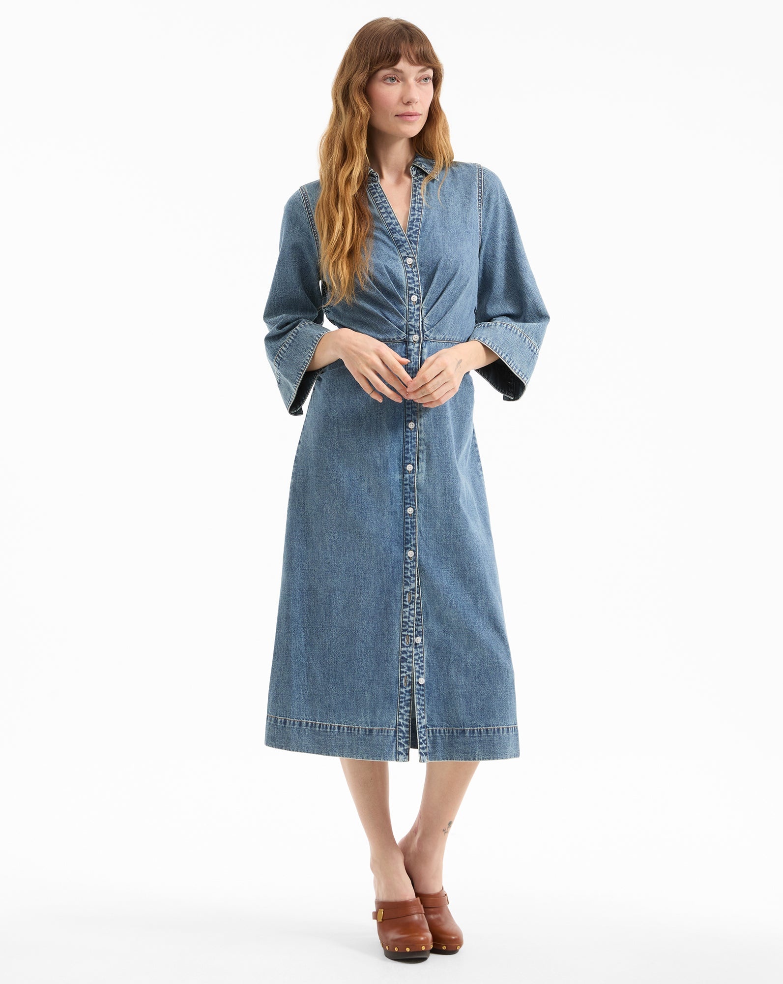 HAYDON DENIM MIDI DRESS - 2