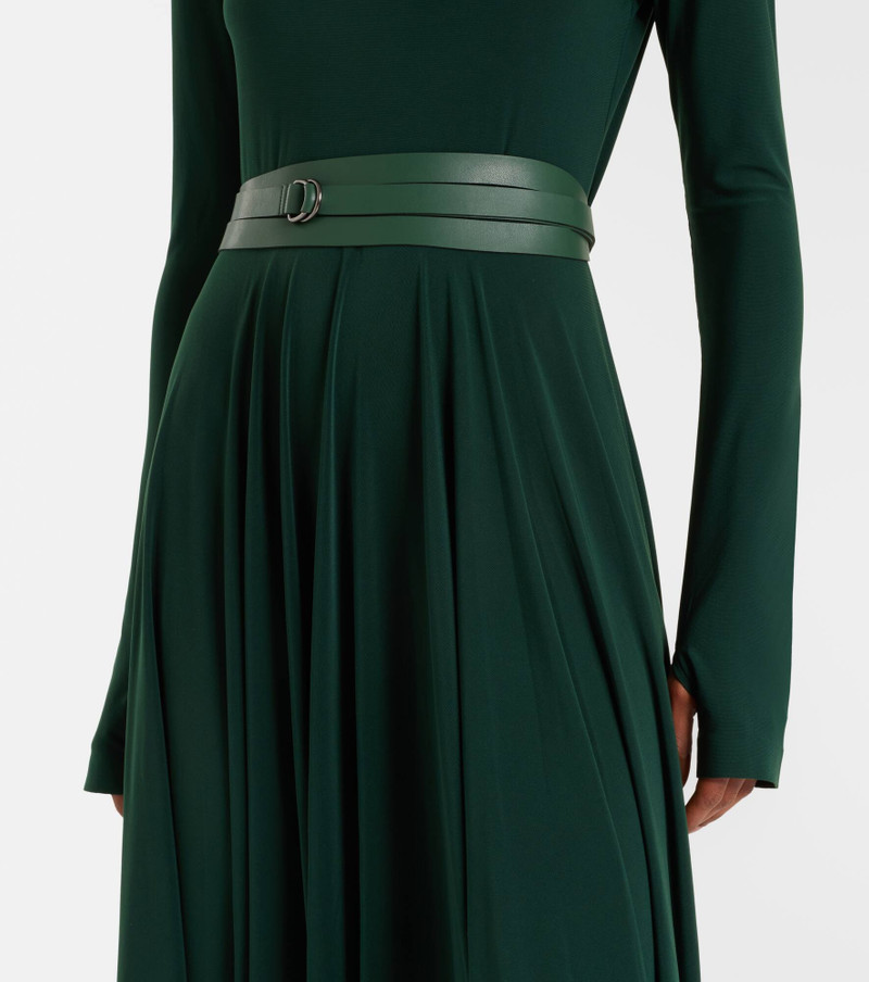 Belted pleated midi dress 5