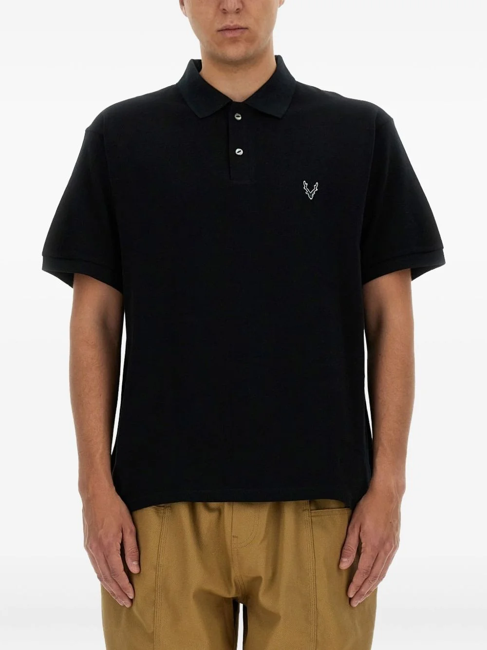 embroidered polo shirt - 1
