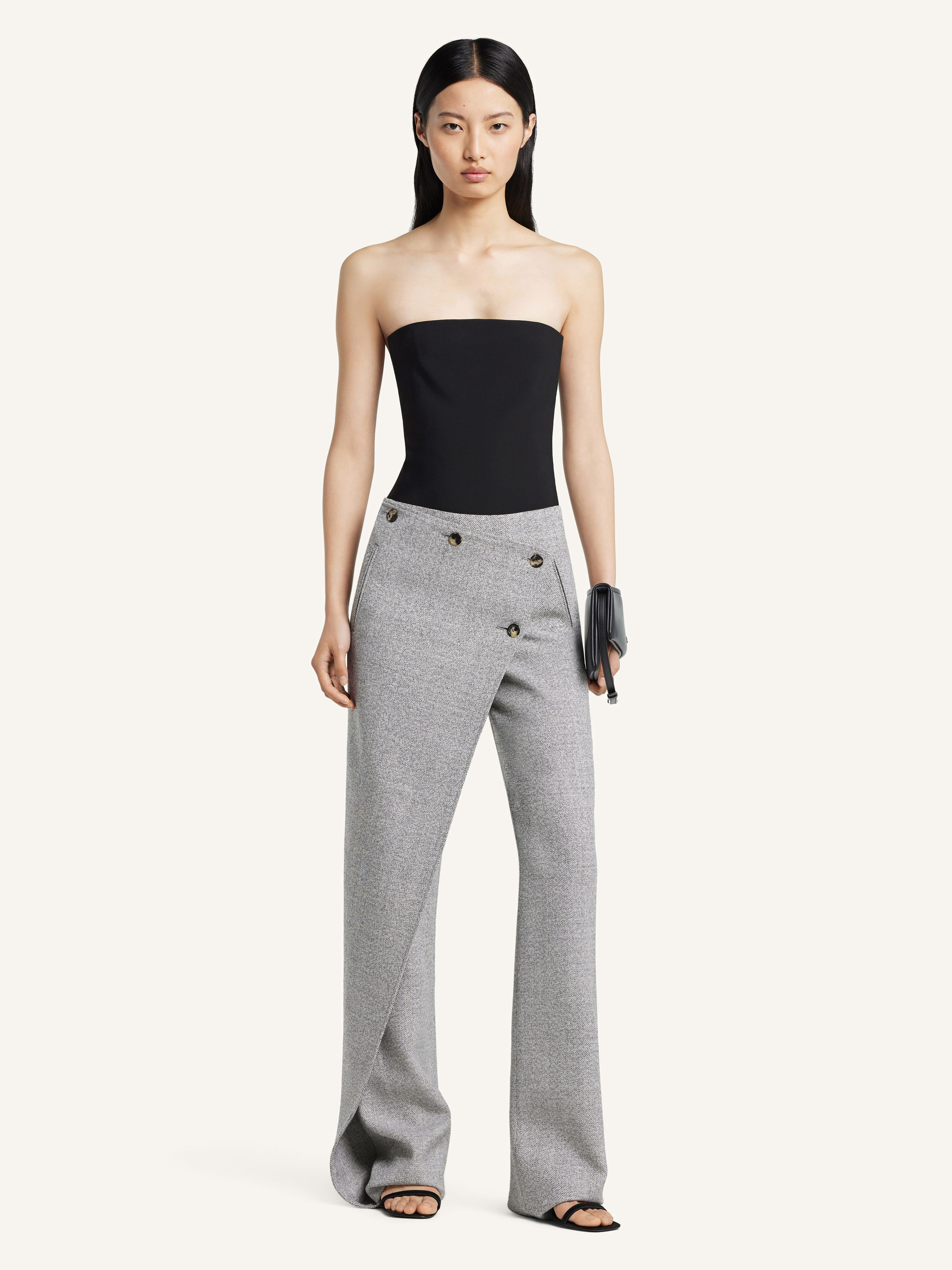 OBLIQUE CAVIAR PANTS - 2