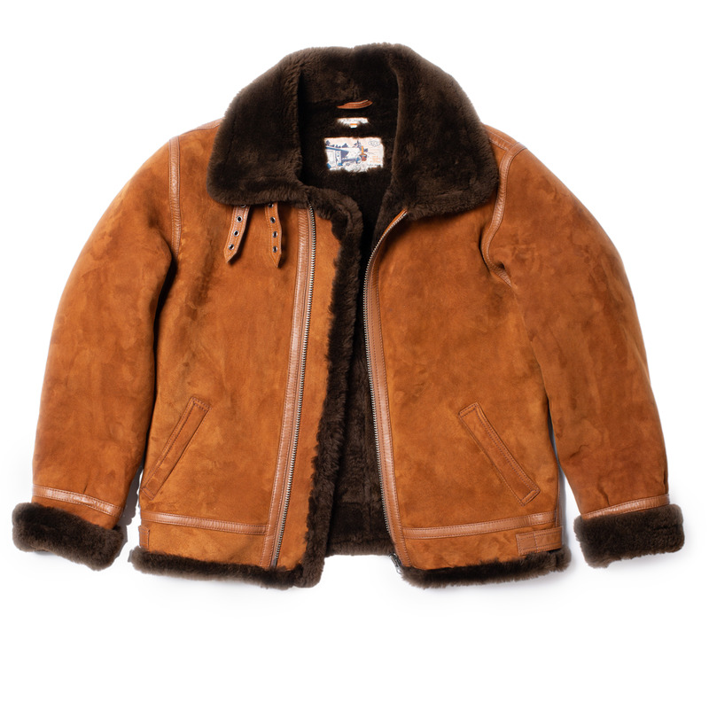 Sylvester Shearling Jacket Light Brown - 9