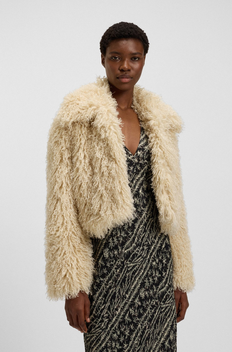 FAUX-FUR JACKET WITH CROPPED LENGTH 2
