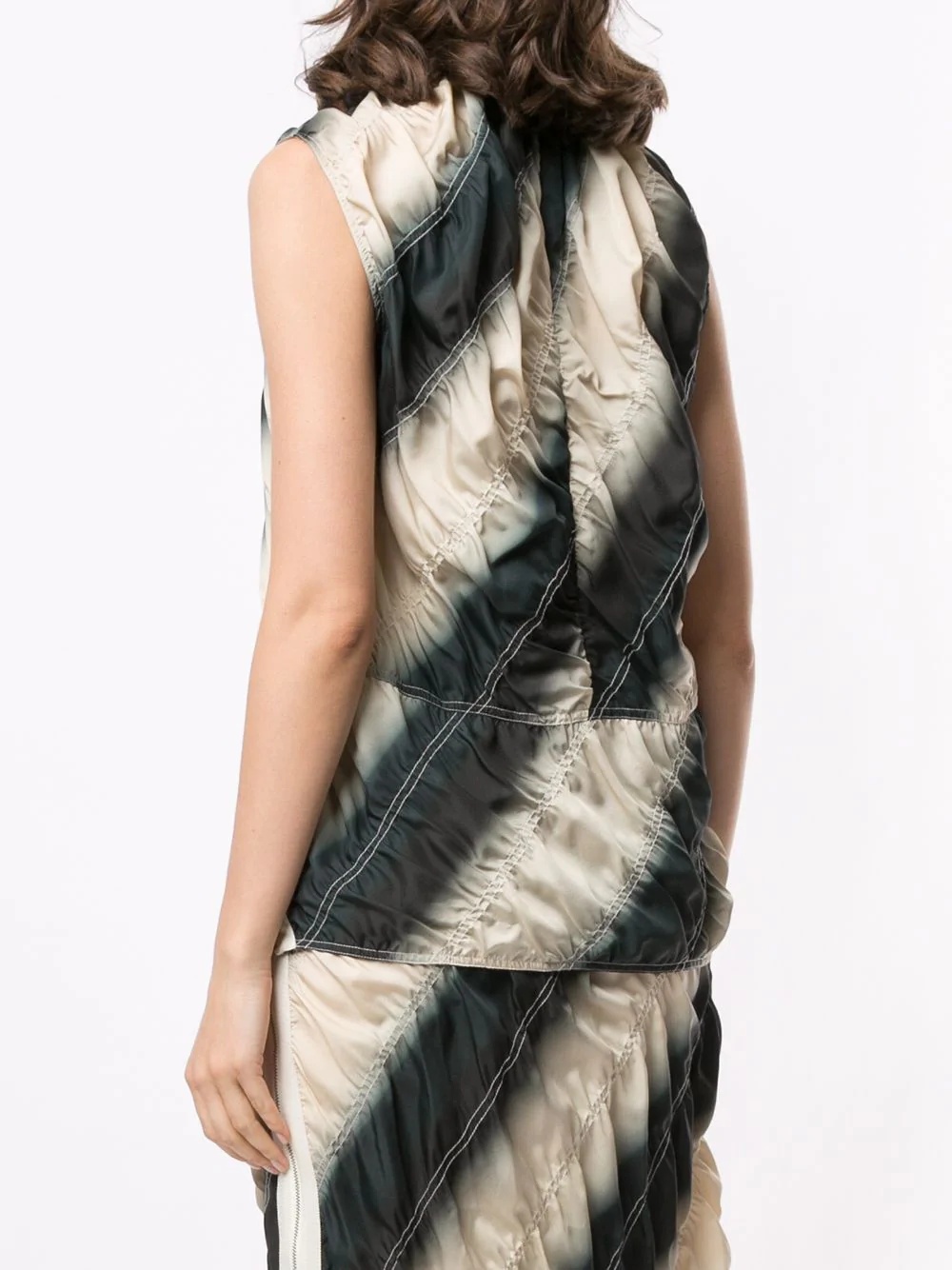 tie-dye silk-blend sleeveless top - 4