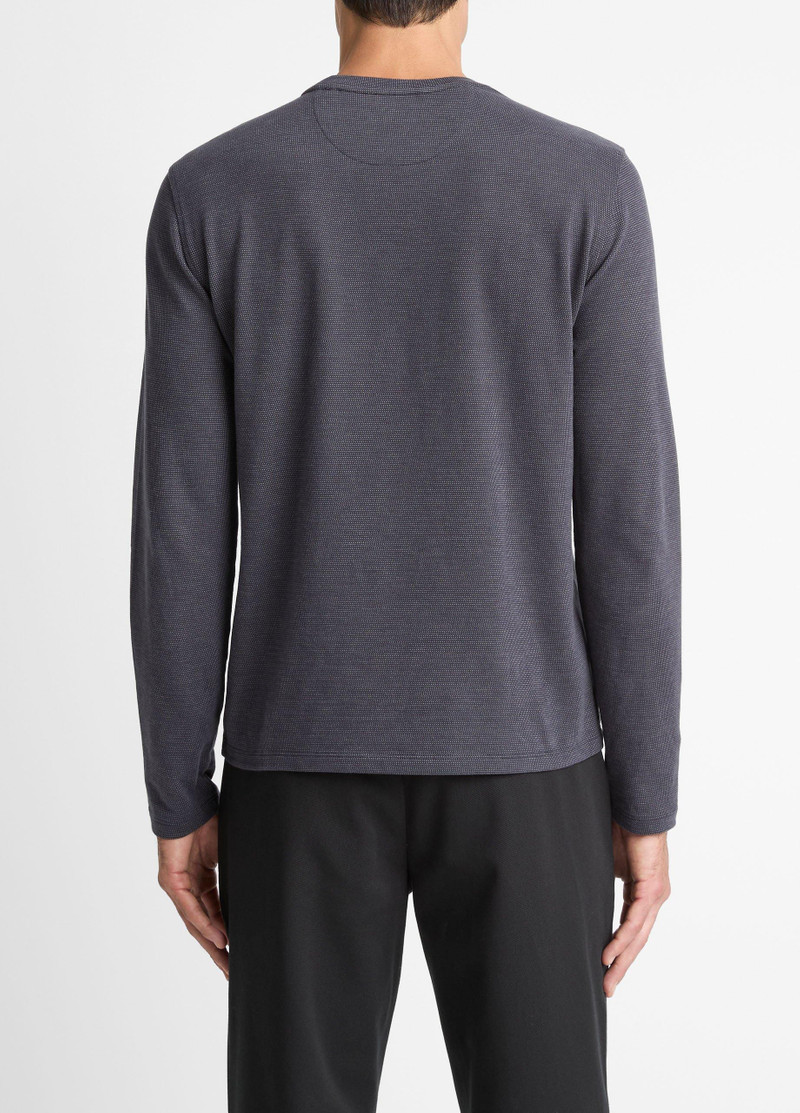 Vince Birdseye Jacquard Pima Cotton Long-Sleeve T-Shirt outlook