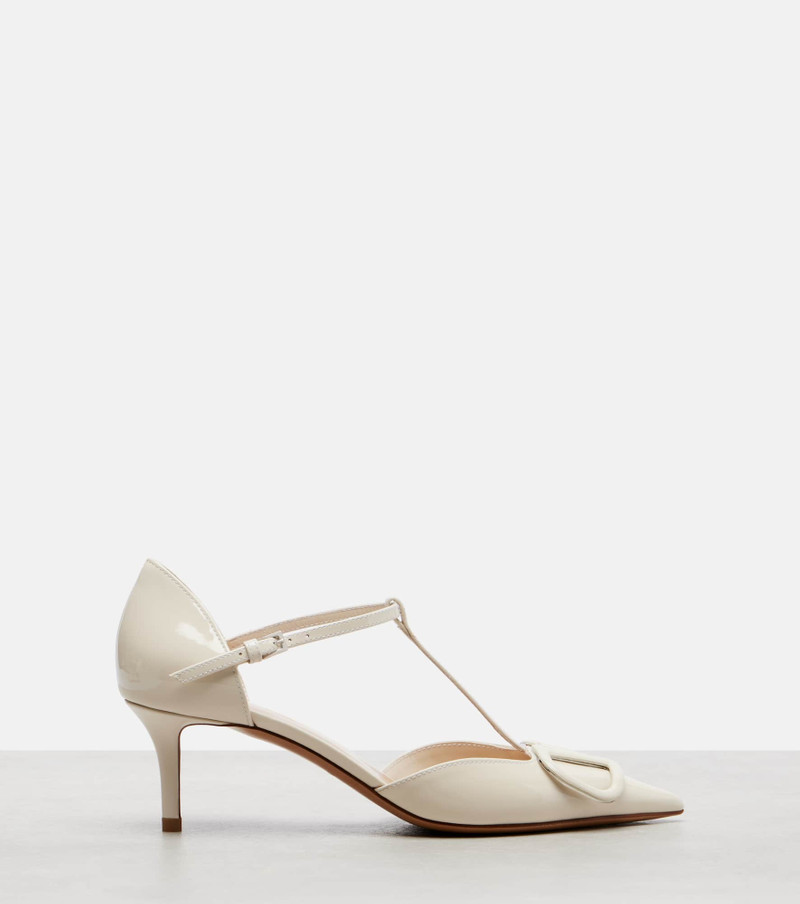 Valentino D'Orsay VLogo 65 patent leather pumps outlook