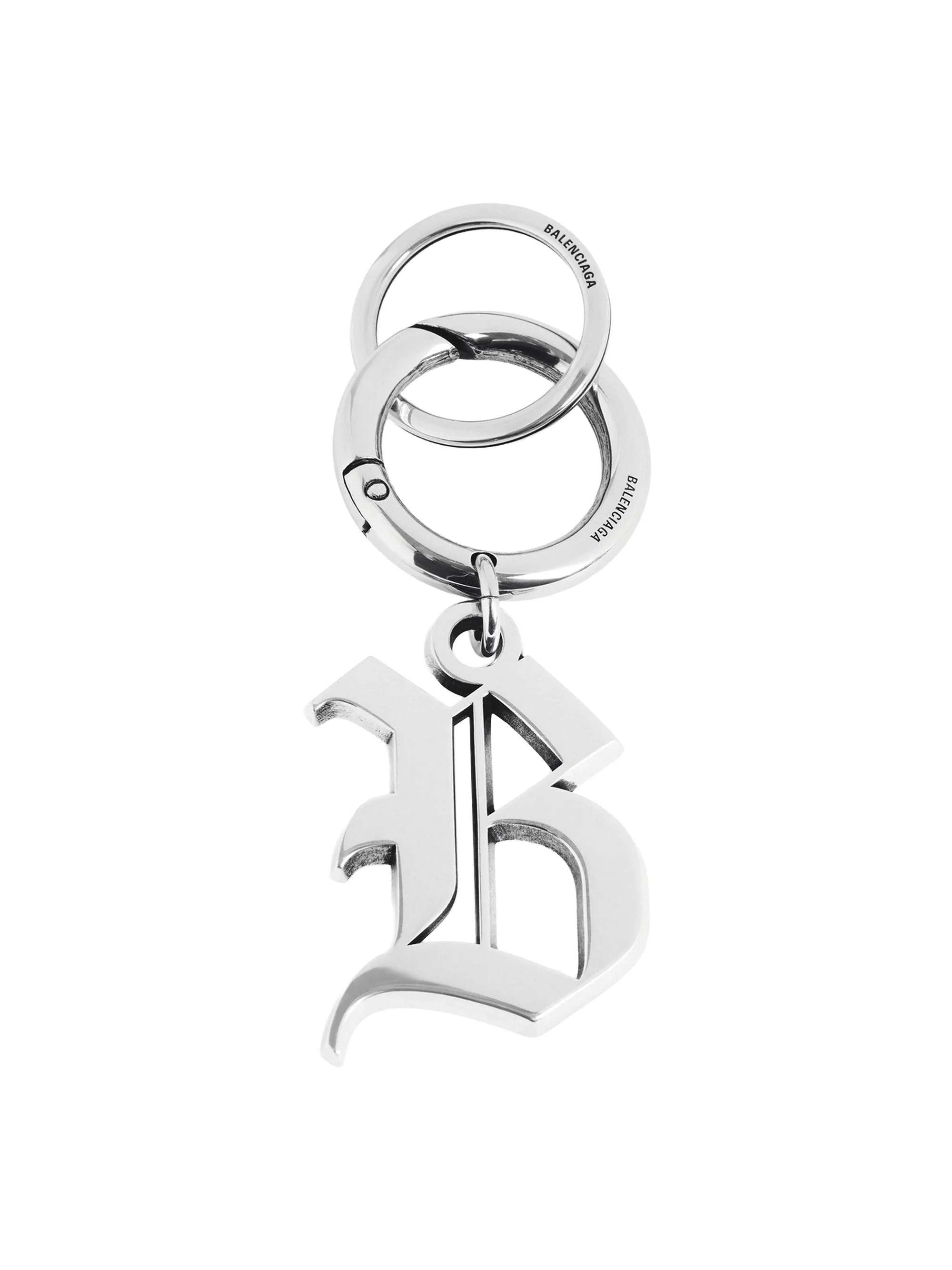 Men's Melrose B Keychain - Antique Silver - 1