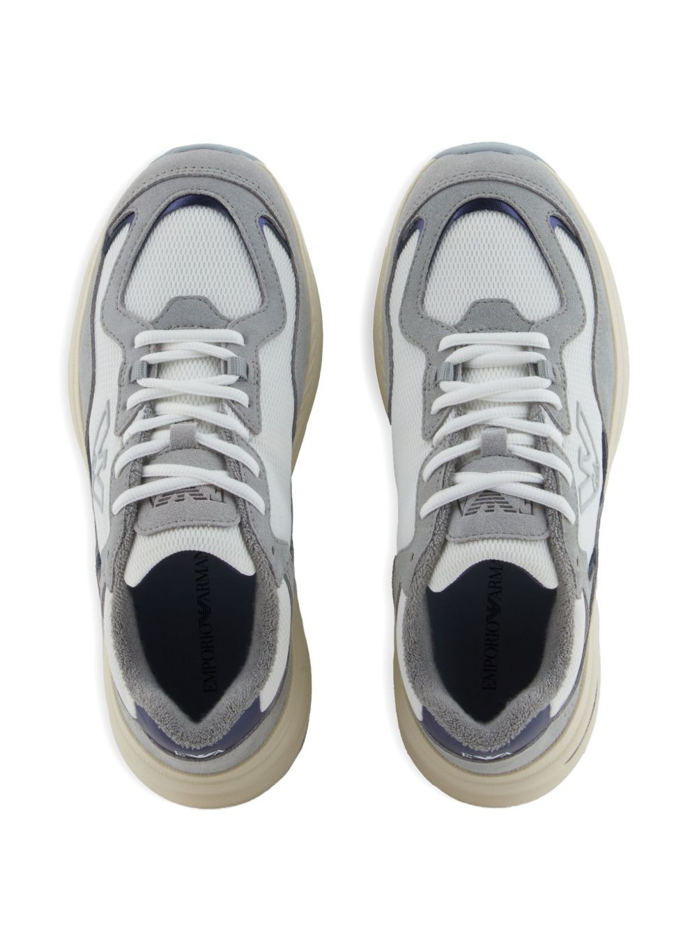 eagle-logo mesh sneakers - 4