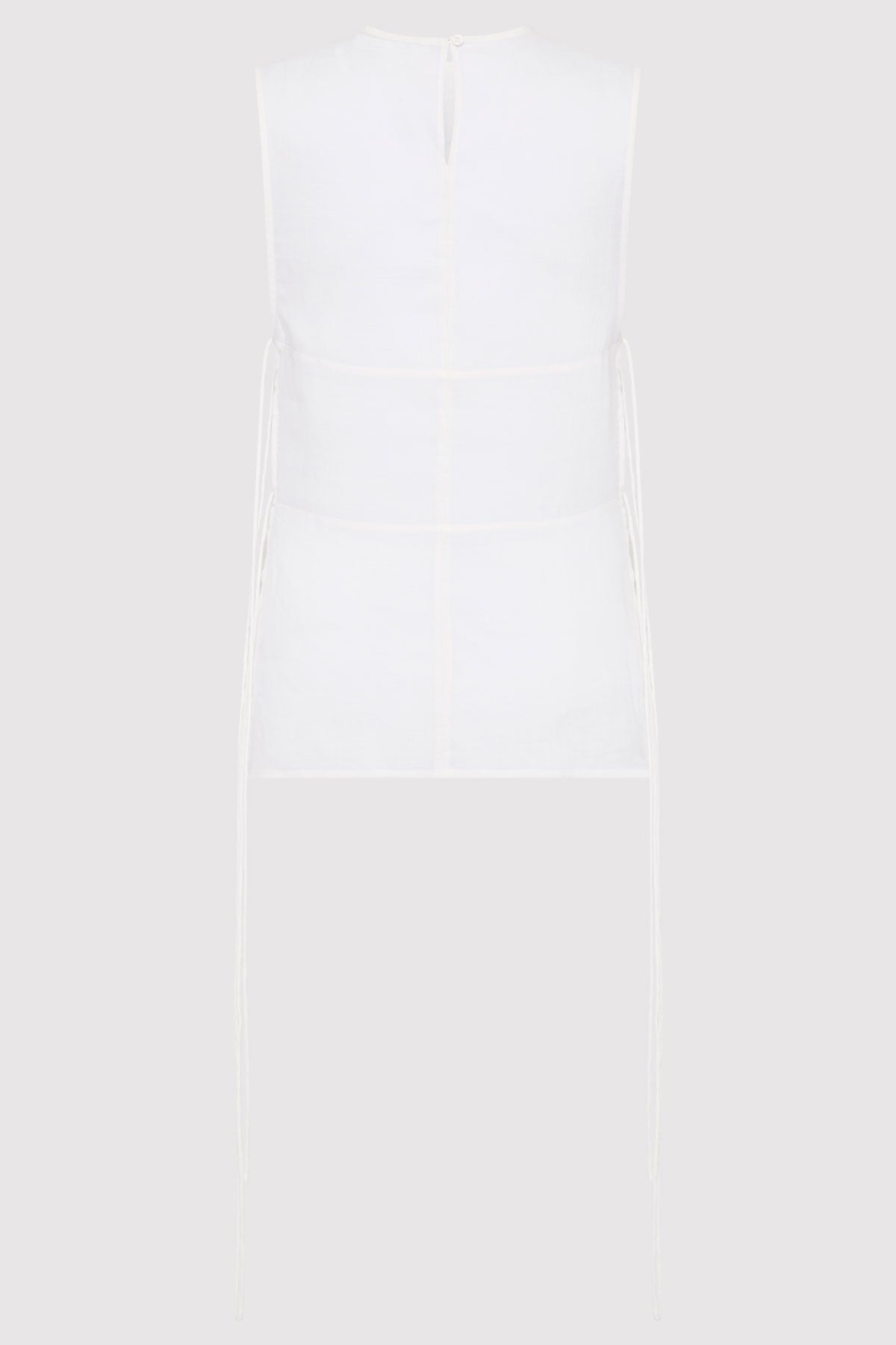 Semi Sheer Patchwork Top - Salt - 6