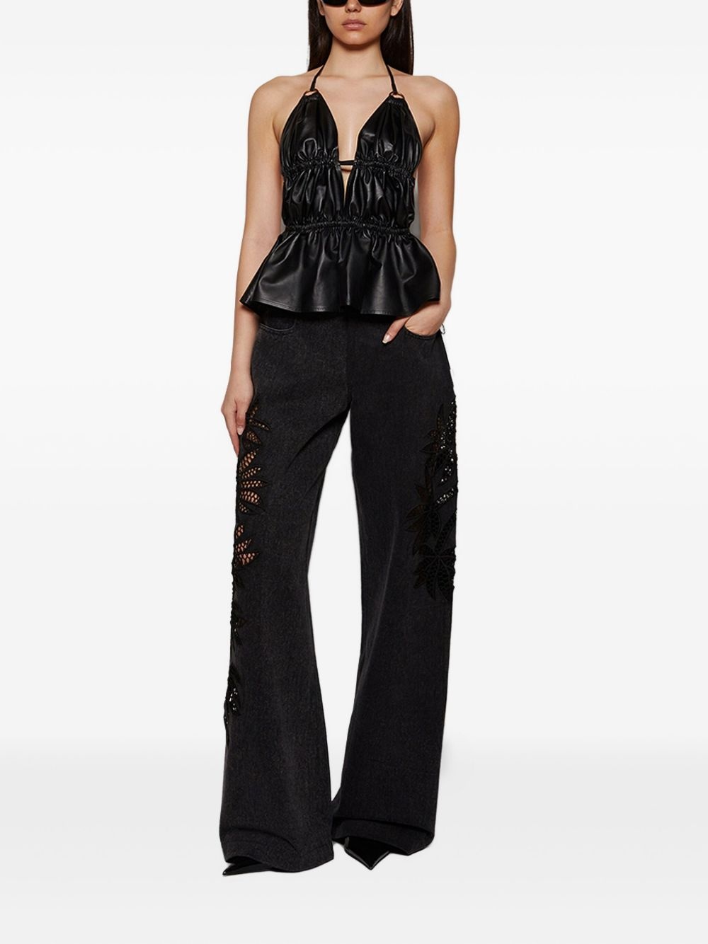 Stulla floral-lace jeans - 2