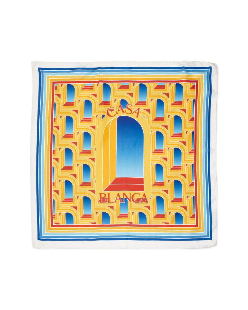 L'Arche De Jour Medium Silk Scarf 1