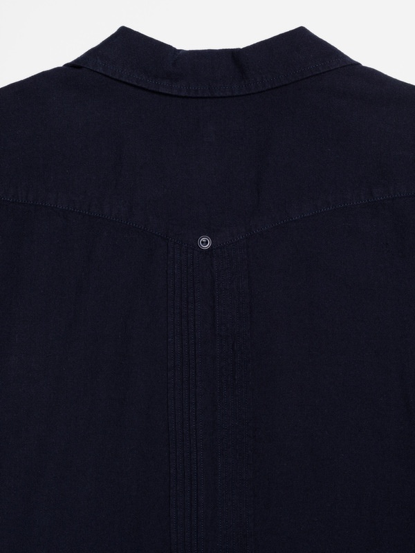 Ryan Pleats Cuban Shirt Blueberry - 6