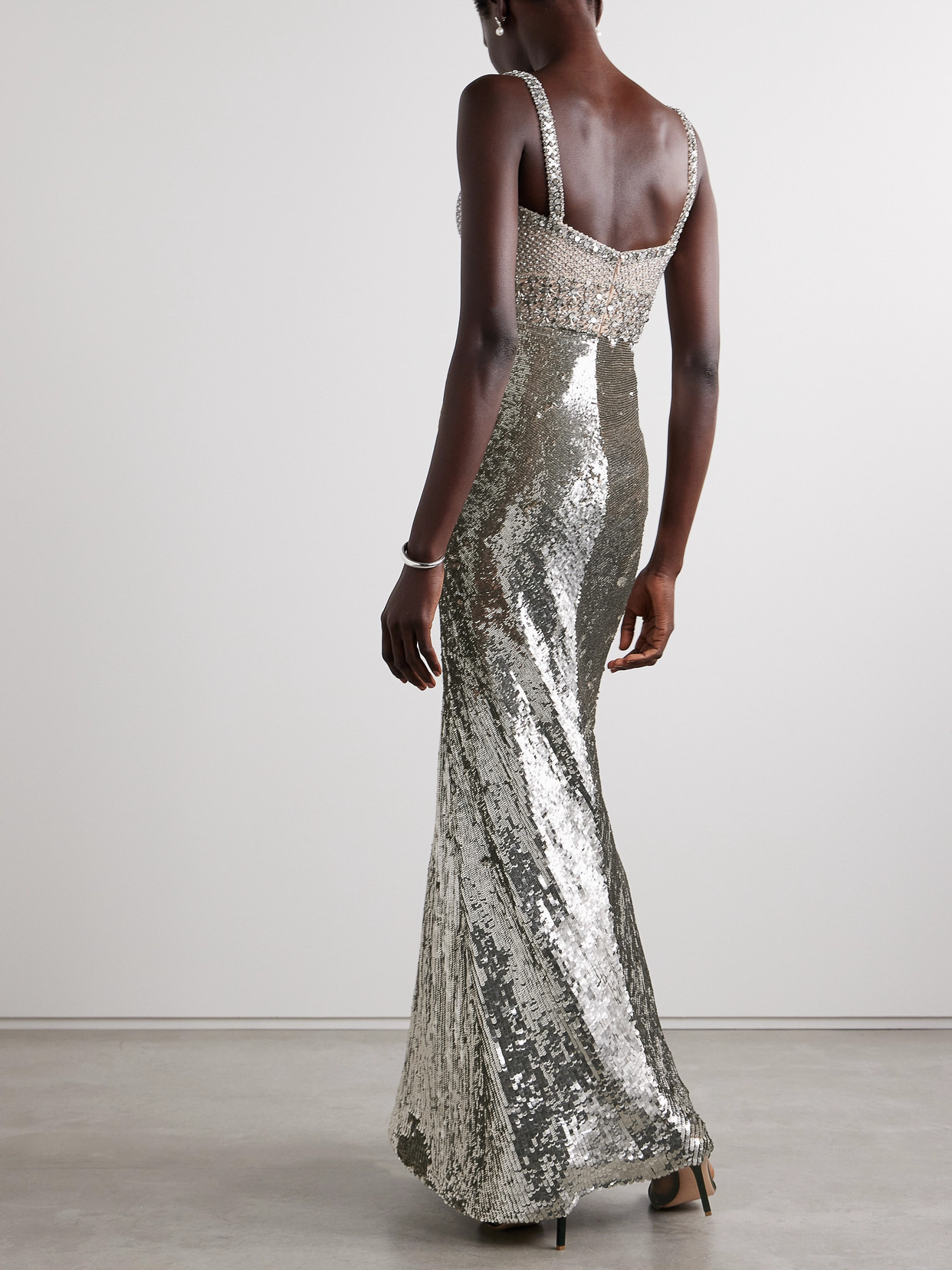 Only You Draped Embellished Tulle Gown - 3