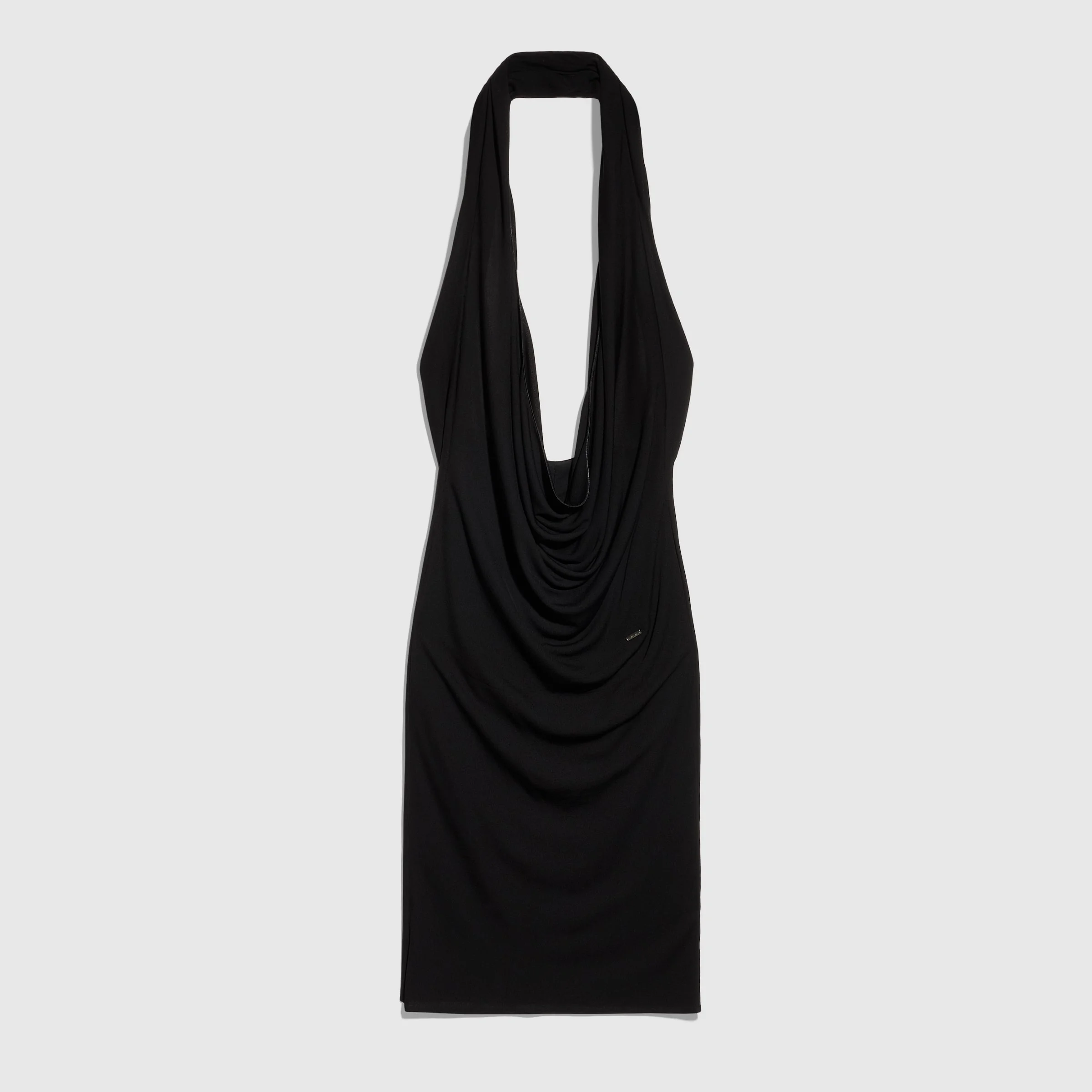 Viscose crêpe jersey draped dress - 1