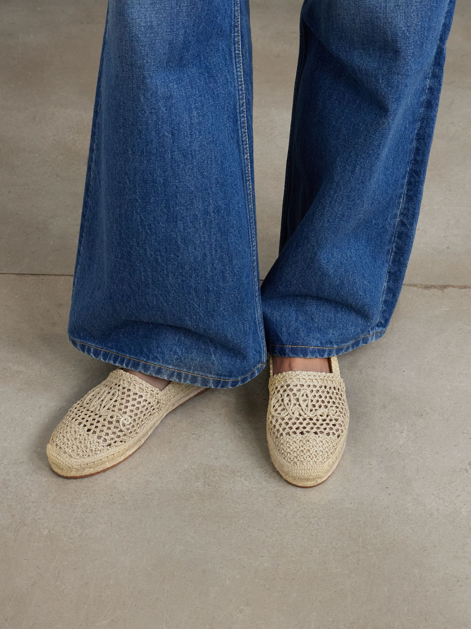 Isla crocheted espadrilles Beige - 2