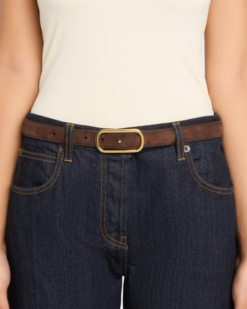 VERONICA BEARD Loop Suede Belt outlook