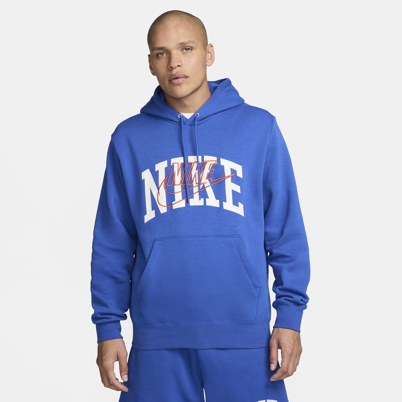 Nike Mens Nike Club Arch GX Basketball Pullover Hoodie - 1