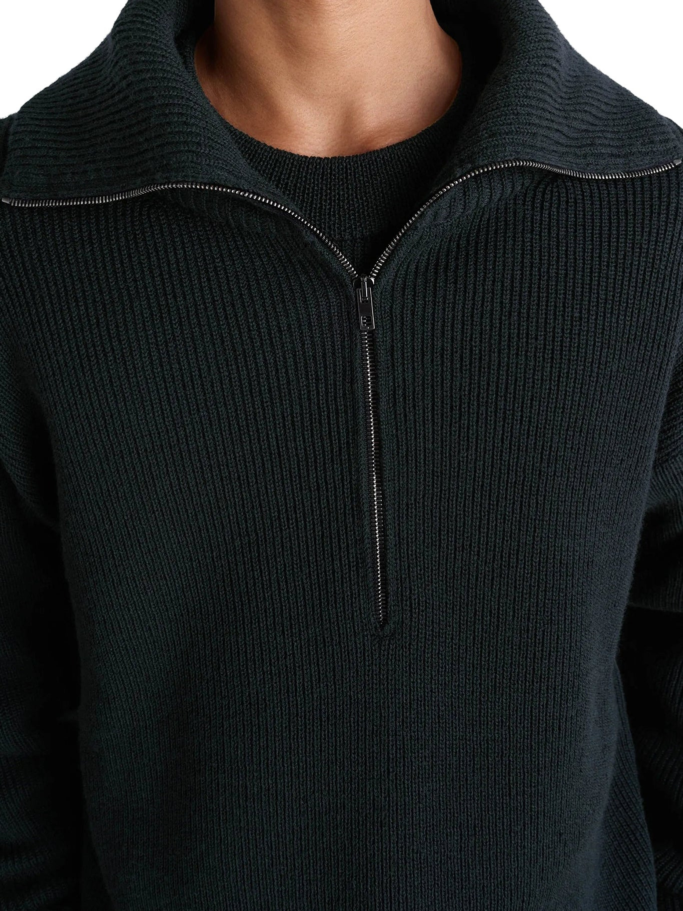 WOOL SWEATER WITH ZIP - 6