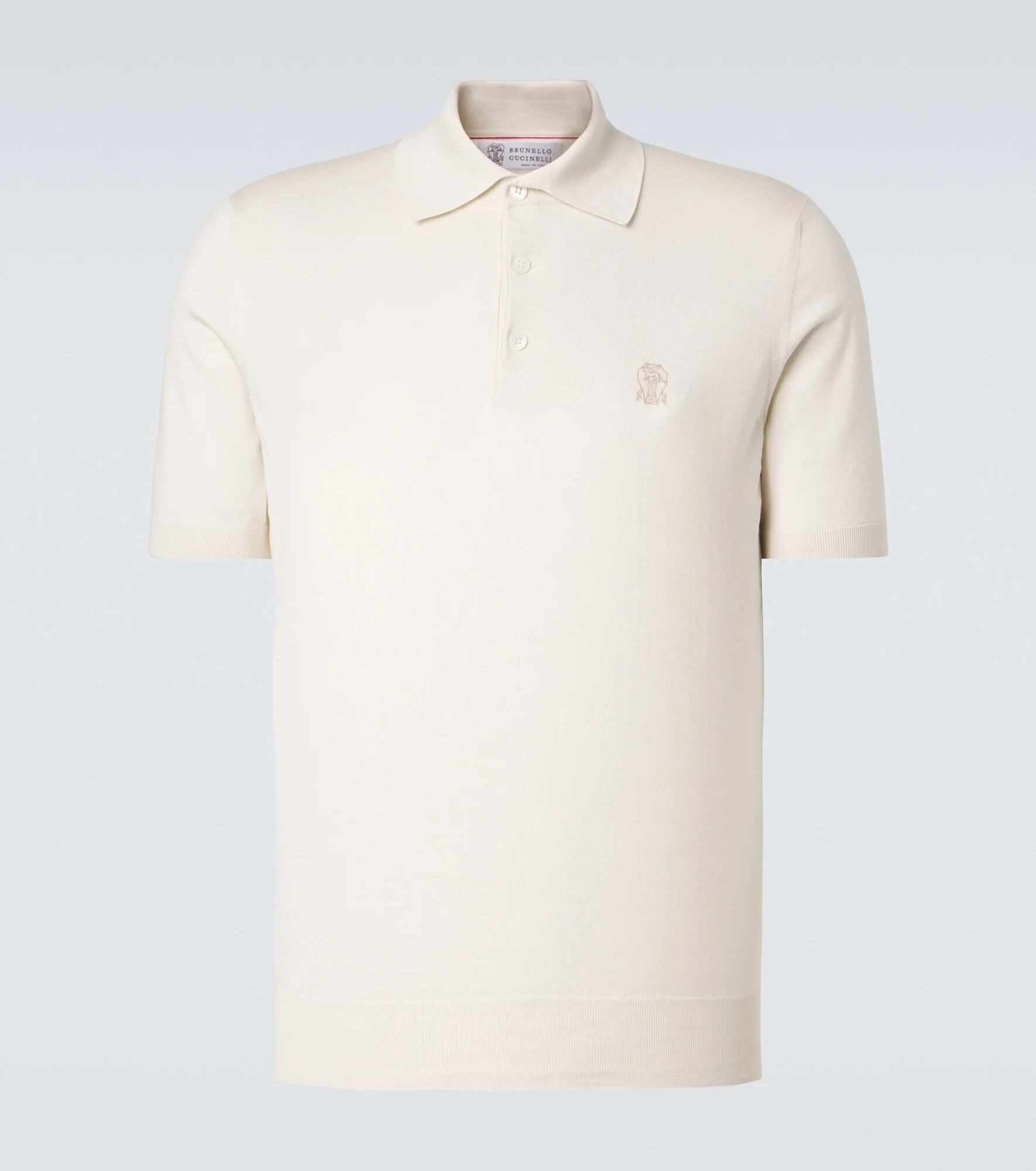 Logo cotton piqué polo shirt - 1
