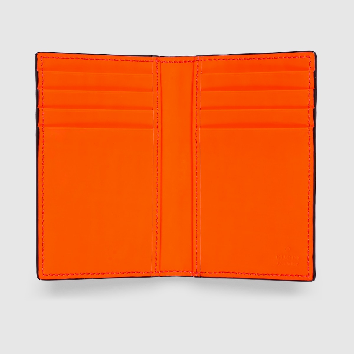 GG rubber-effect long card case - 2