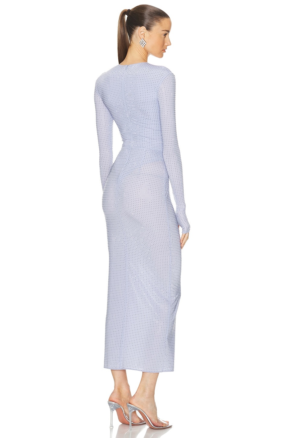 Long Sleeve Crystal Dress - 3