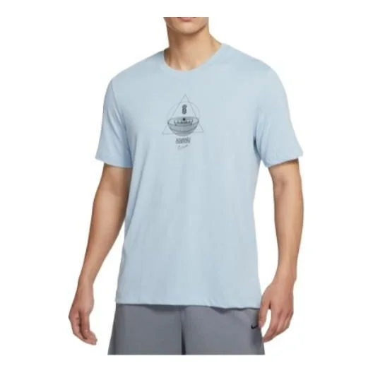 Nike Kyrie Irving Alphabet Pattern T-Shirt 'Blue' DQ1880-425 - 1
