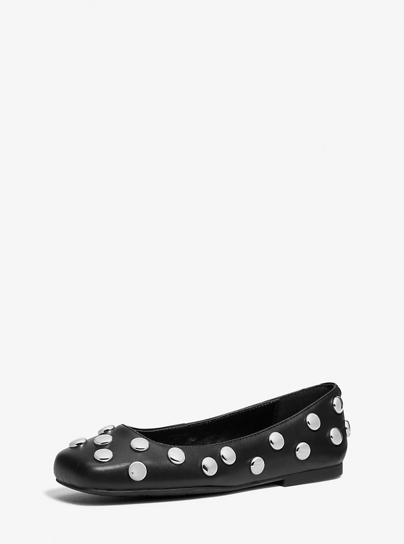 MICHAEL KORS Matilda Studded Leather Ballet Flat outlook