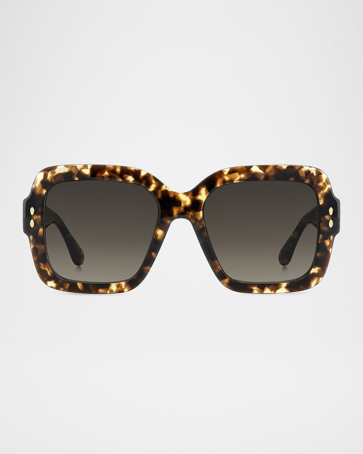 Oversized Square Acetate Sunglasses - 1