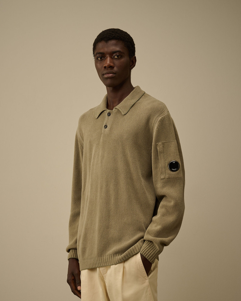 Cotton Chenille Polo Sweater 3