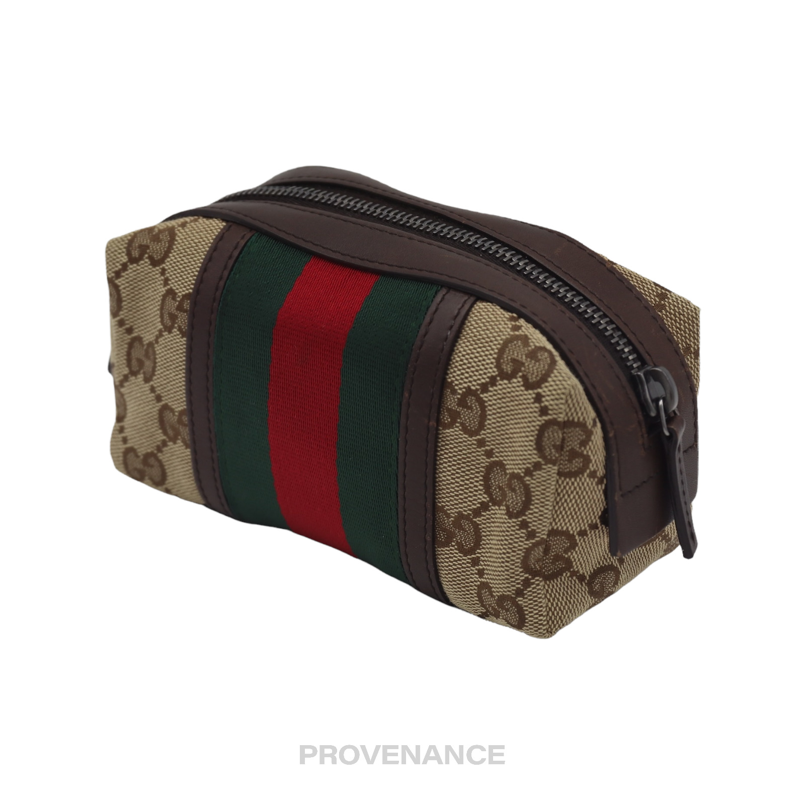 Gucci GG Canvas Web DOPP Kit - 3