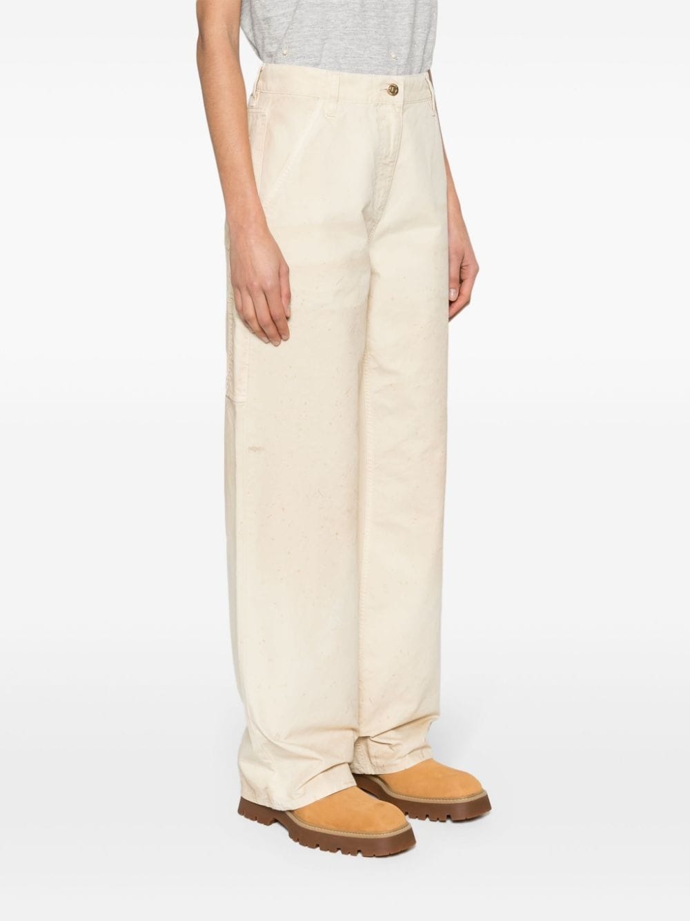 high-waist wide-leg trousers - 3