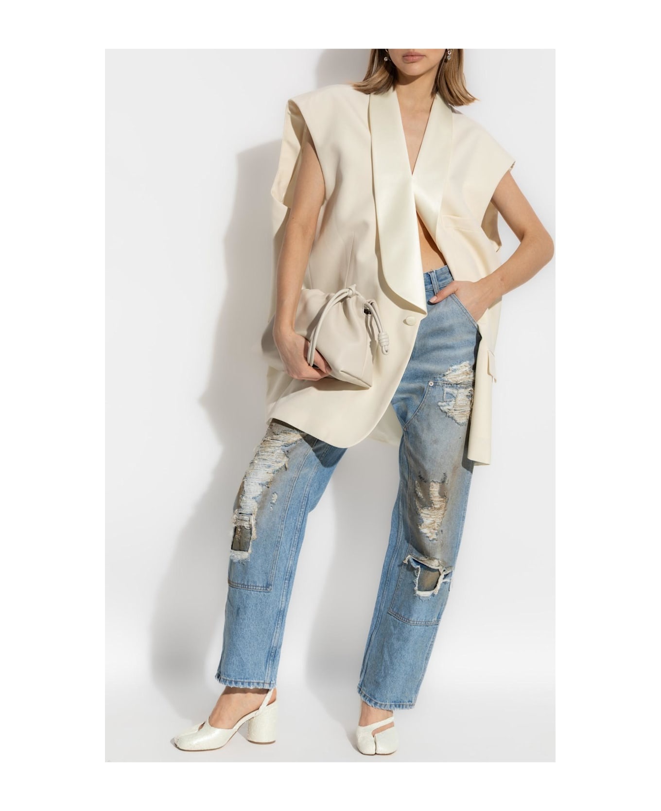 Mm6 Maison Margiela Jeans With Vintage Effect - 2