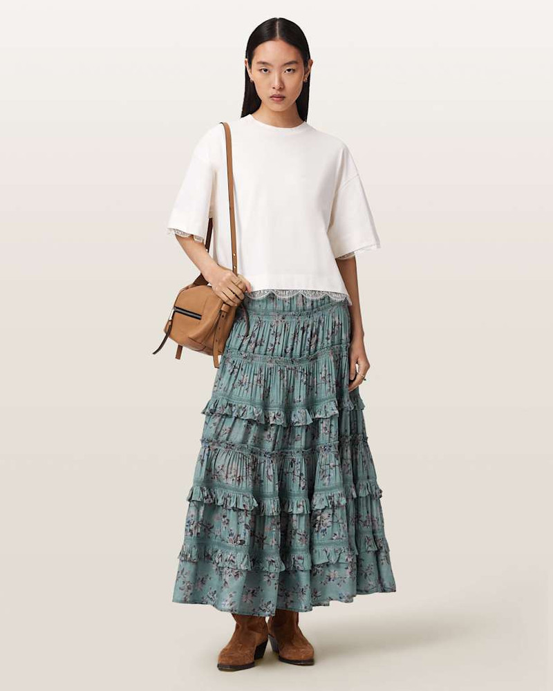 TALIA PRINTED MIDI SKIRT 4