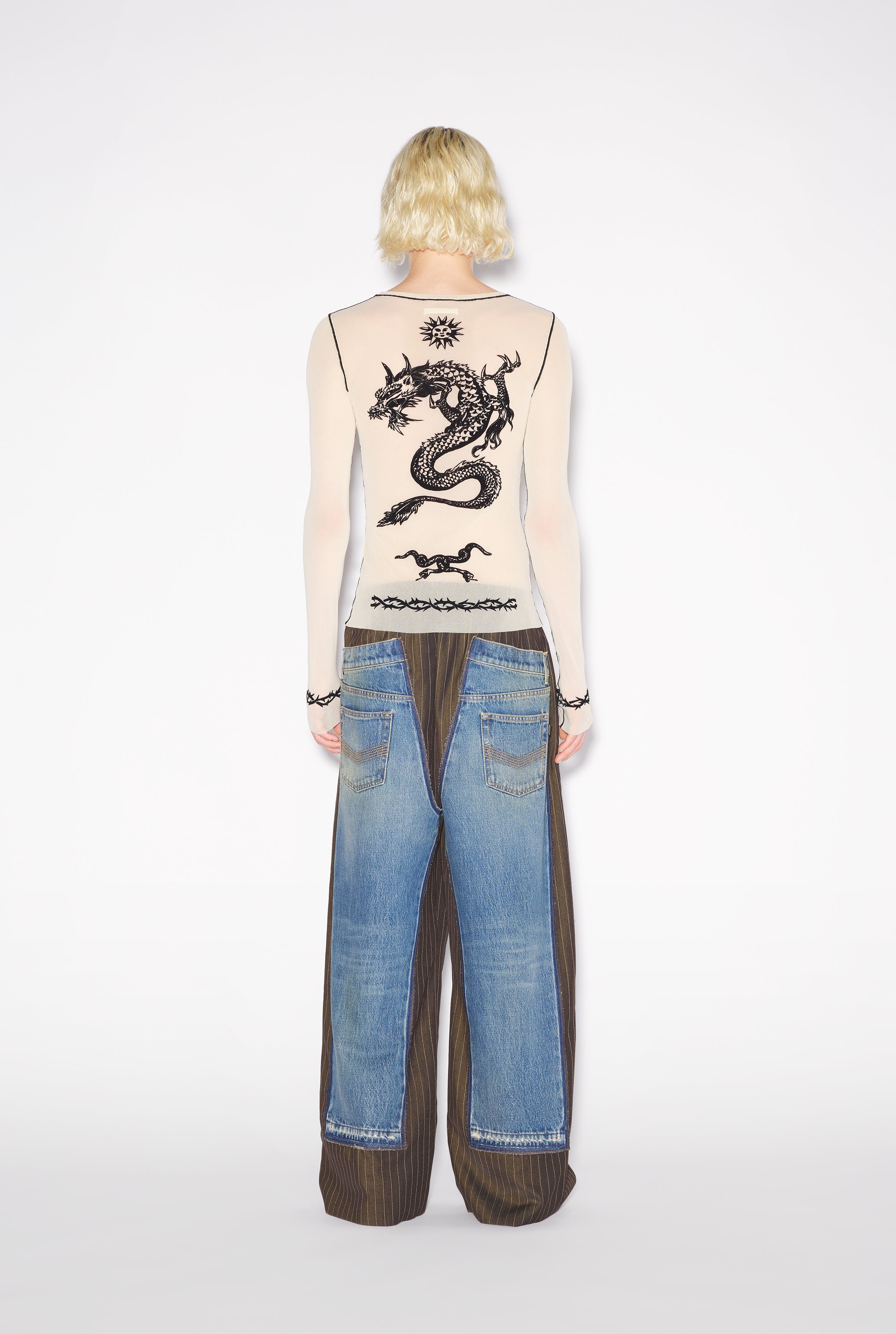 THE WHITE SAFE SEX TATTOO TOP - 2
