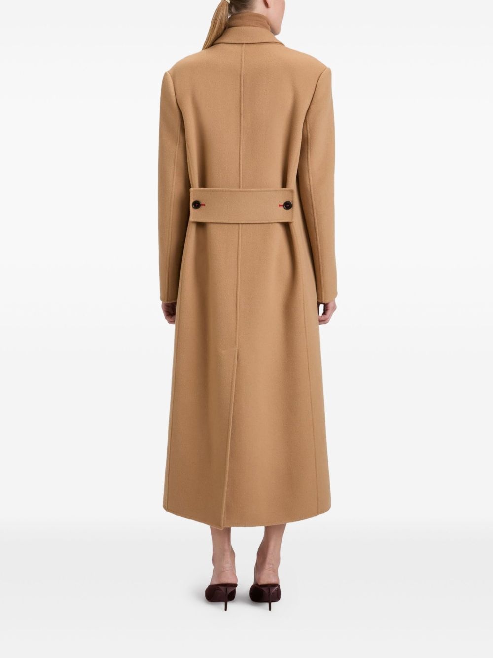 double-breasted wool coat - 4