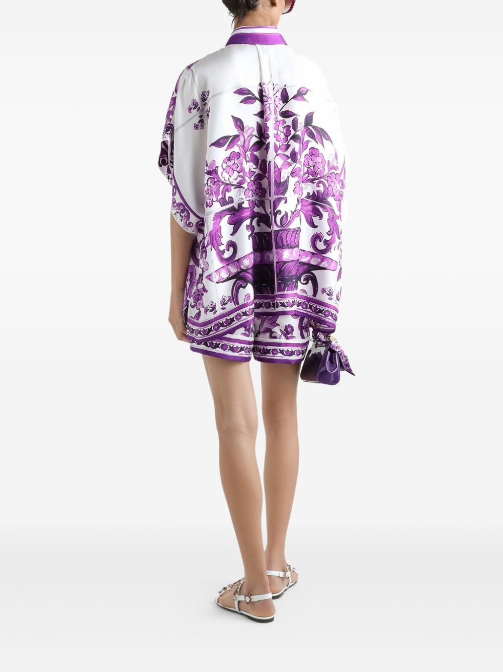 Majolica-print shorts - 3