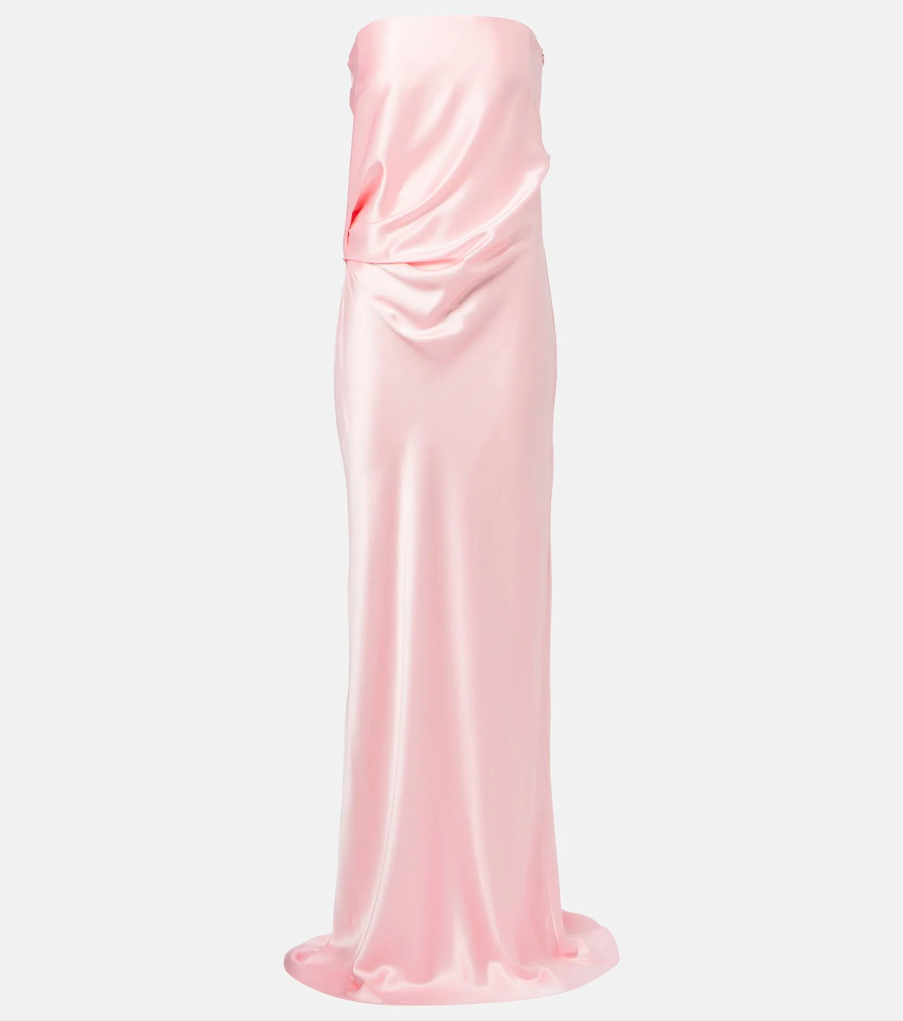 Draped silk gown - 1
