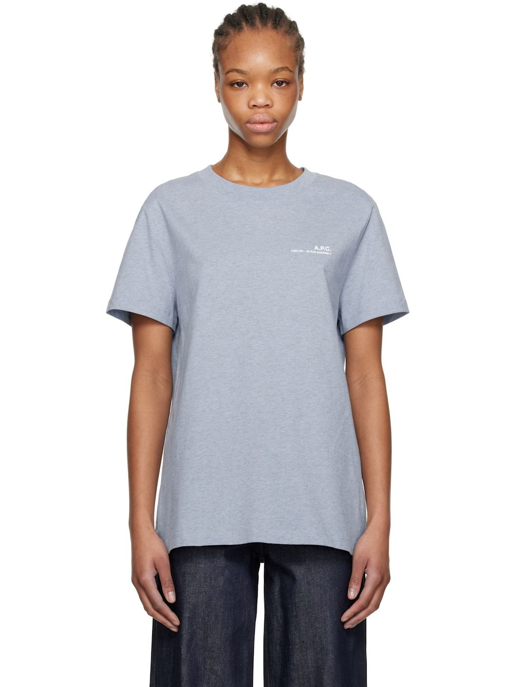 Blue Standard Item Overdye T-shirt - 1