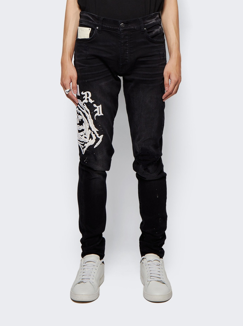 Wes Lang Reaper Logo Jean Aged Black 3