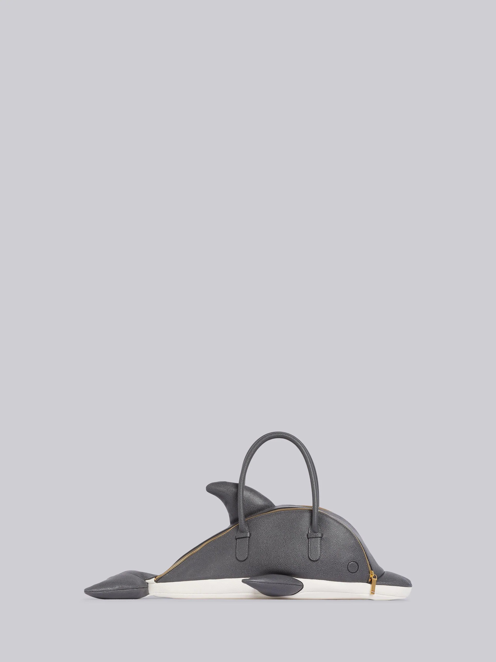 Fun-mix Grey Pebbled Dolphin Bag - 4