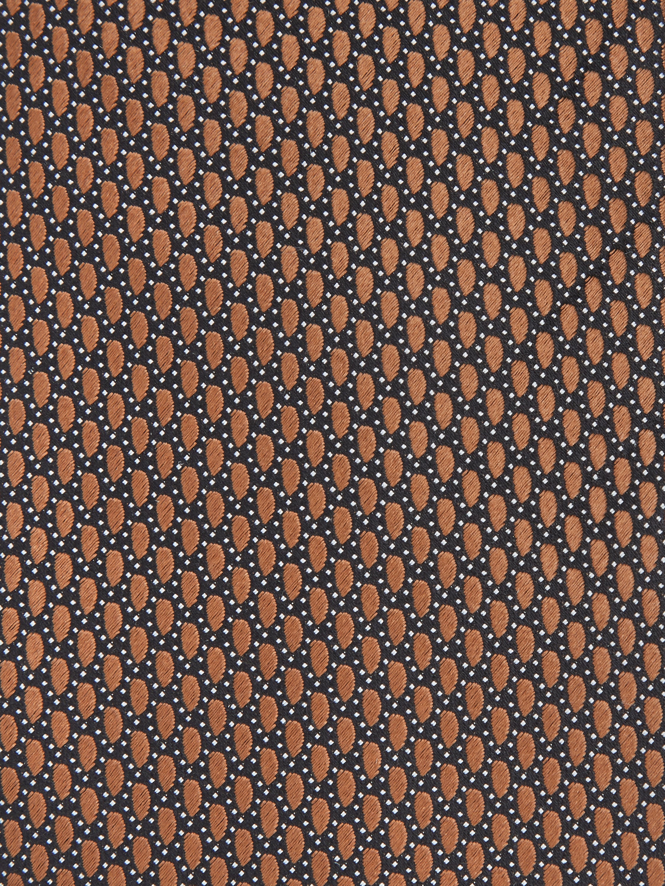 DARK FOLIAGE CENTO FILI SILK TIE - 2