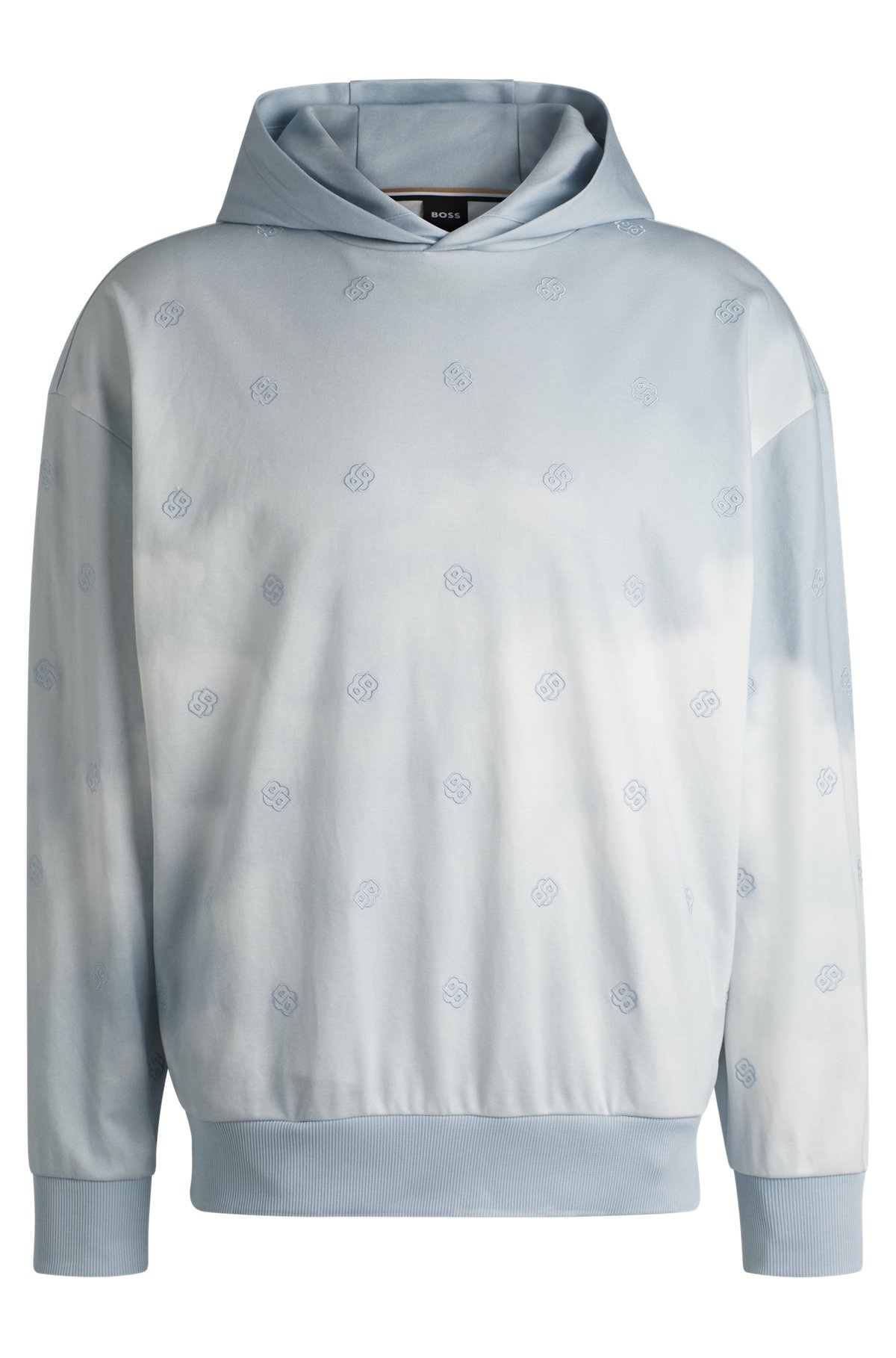 CLOUD-ARTWORK HOODIE WITH DOUBLE B MONOGRAMS - 1