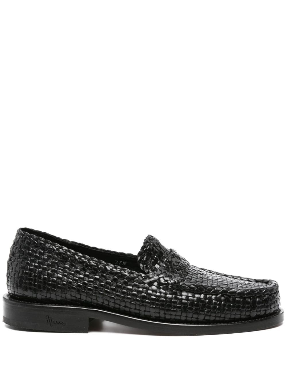 Bambi woven leather loafers - 1