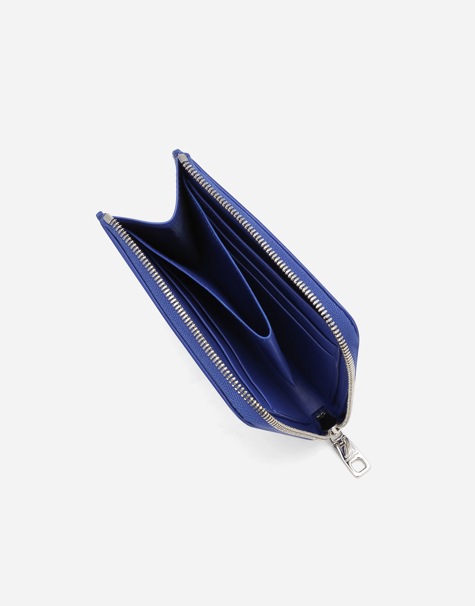 Calfskin card holder with raised logo - 4