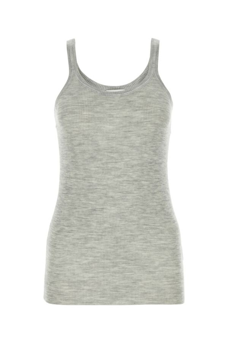 Melange Grey Wool Tank Top - 1