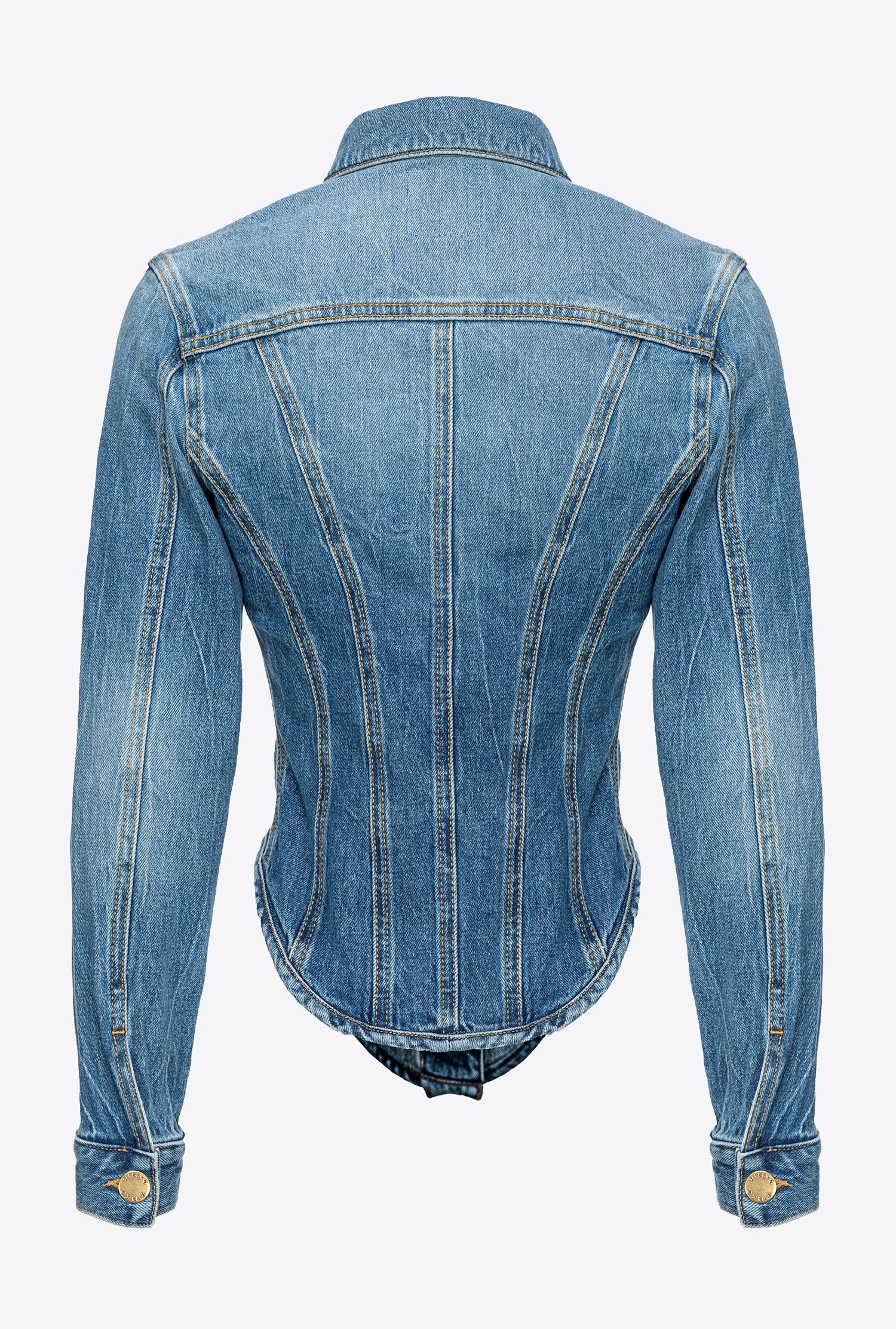 DENIM BUSTIER JACKET - 6