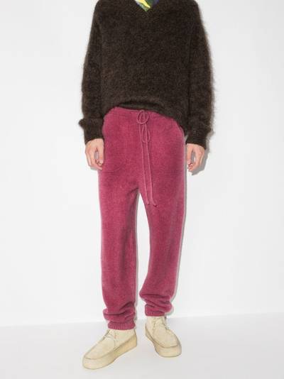 The Elder Statesman drawstring cashmere track pants outlook