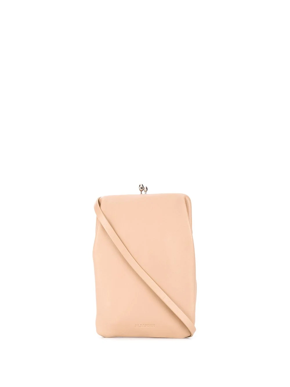 pastel pink top clip-fastening pouch - 1