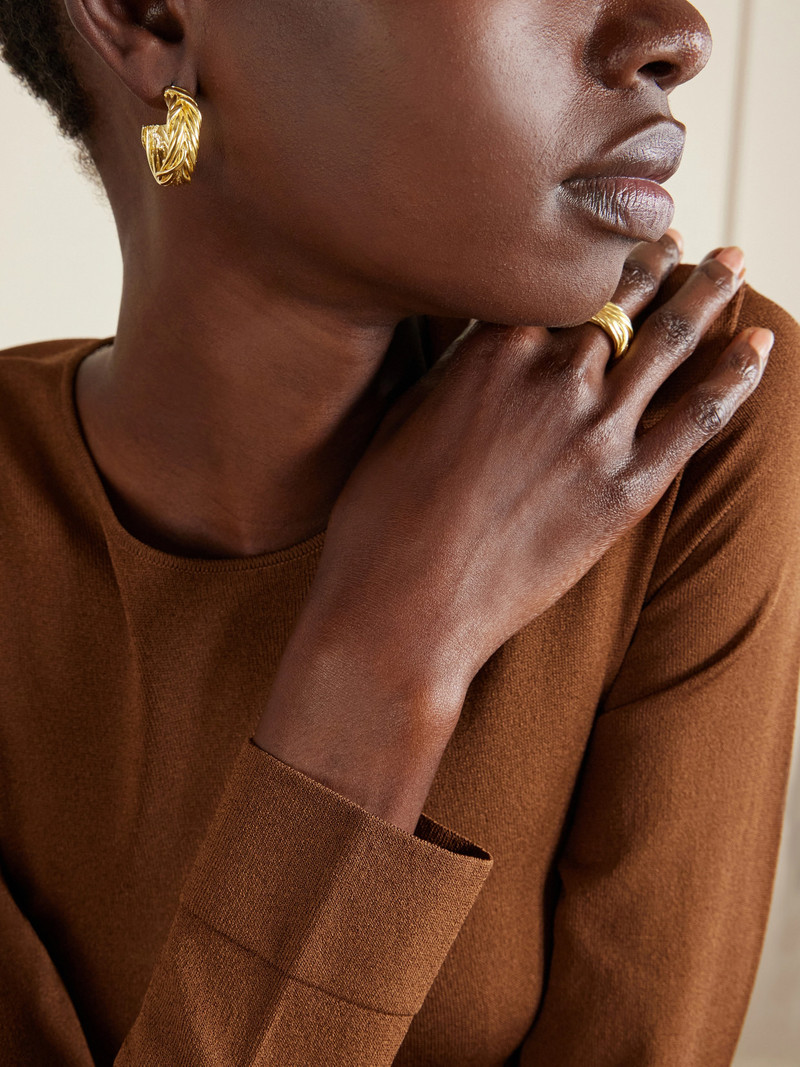 YSSO Thread Gold-plated Earrings outlook