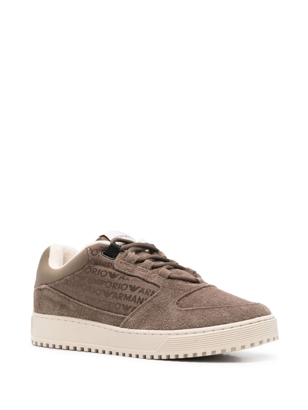 logo-jacquard trainers - 2