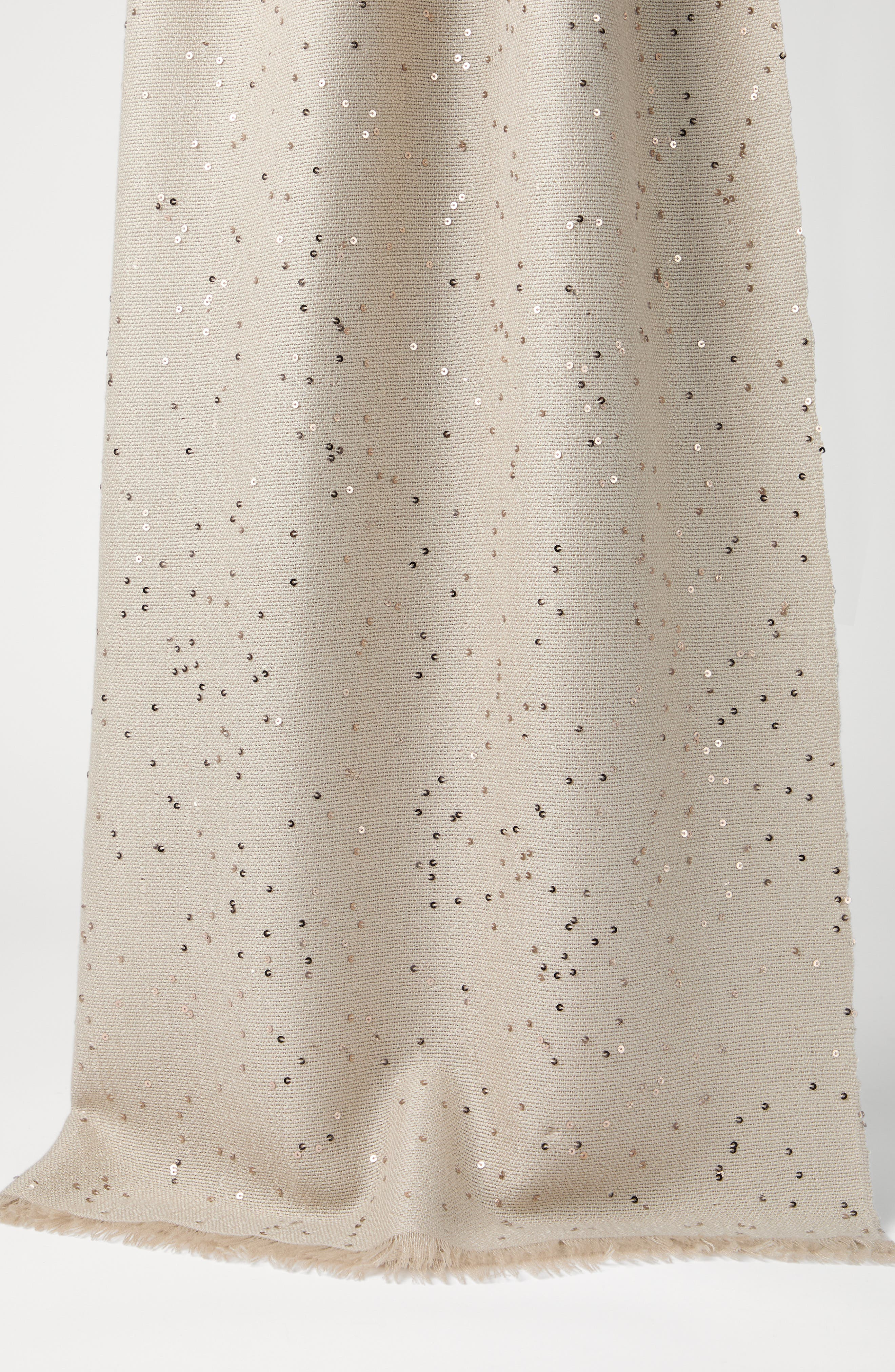 Brunello Cucinelli Cashmere and silk Diamond yarn scarf in Beige at Nordstrom - 2
